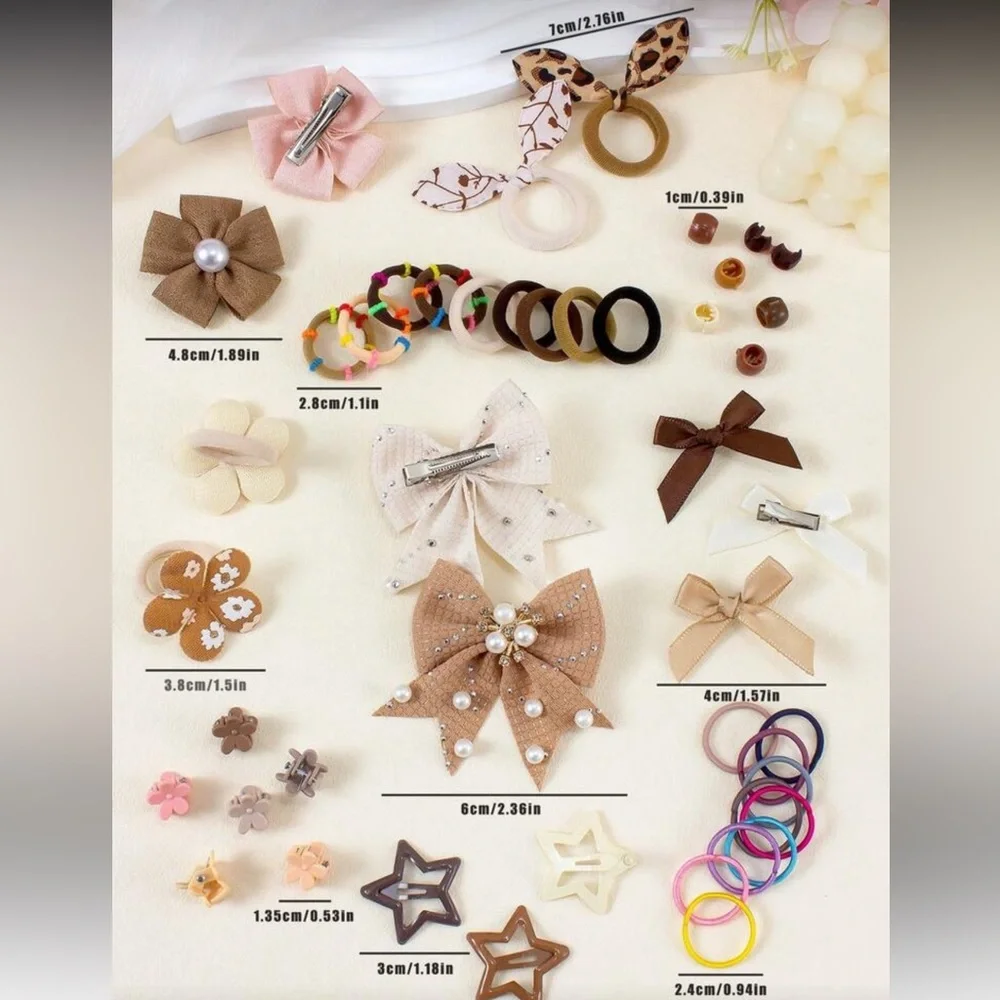 841 pieces Set of accessories for the Girl's hair